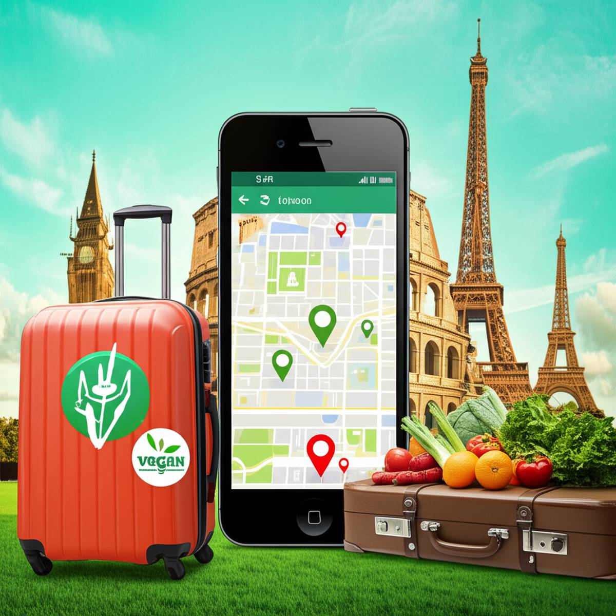 اپل | سفر اپلیکیشن های مناسب برای سفر گیاهخوارن