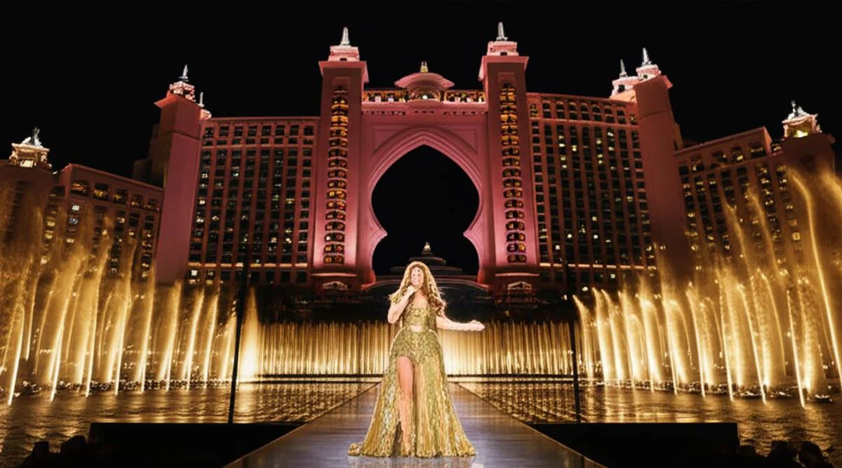 اجرای بیانسه در مراسم افتتاحیه هتل آتلانتیس رویال دبی Atlantis The Royal Dubai