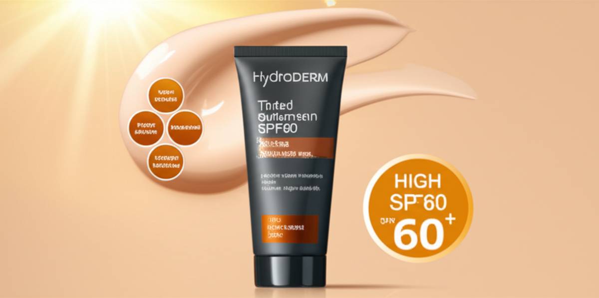 کرم ضد آفتاب SPF60 رنگی هیدرودرم | ویژگی ها و مزایا
